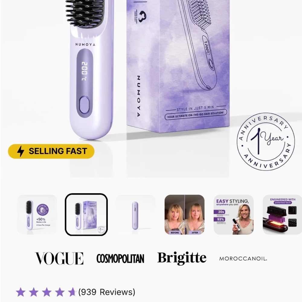 Numoya GoBrush Pro with Cream Case - Picture 4 of 7